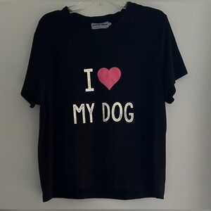 Black 'I Love My Dog' T-Shirt Weekend Edition size XL